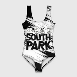 Женский купальник-боди Южный парк - персонажи и логотип South Park