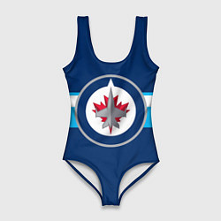 Купальник-боди 3D женский Виннипег Джетс форма, цвет: 3D-принт