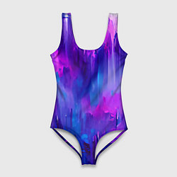 Женский купальник-боди Purple splashes