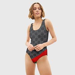 Купальник-боди 3D женский В стиле gucci, цвет: 3D-принт — фото 2
