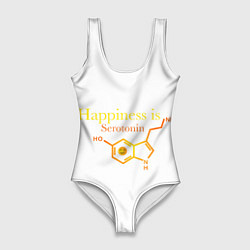 Купальник-боди 3D женский Счастье серотонин, цвет: 3D-принт