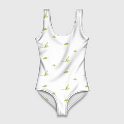 Женский купальник-боди Падающие листья