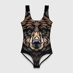 Женский купальник-боди Медведь в этническом стиле