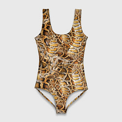 Женский купальник-боди Змеиный клубок