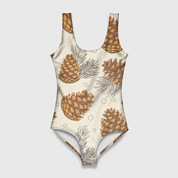 Женский купальник-боди Шишки