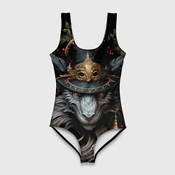 Купальник-боди 3D женский Зимний властелин, цвет: 3D-принт