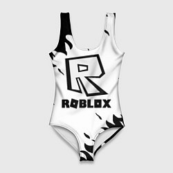 Купальник-боди 3D женский Roblox fire games, цвет: 3D-принт