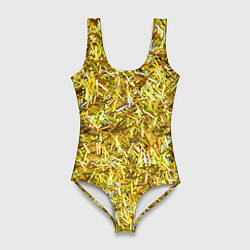 Женский купальник-боди Золотые ленточки