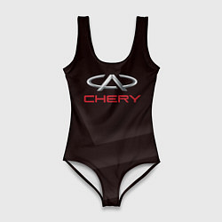 Купальник-боди 3D женский Cherry - logo, цвет: 3D-принт