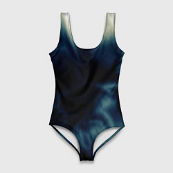 Женский купальник-боди Абстрактный тёмно-синий