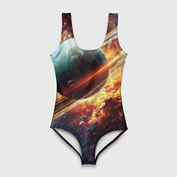 Женский купальник-боди Большая планета