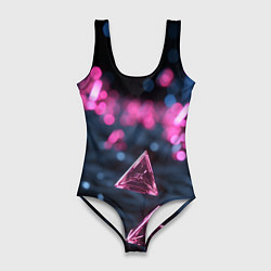 Купальник-боди 3D женский Абстрактный космос фантастика, цвет: 3D-принт