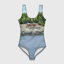 Женский купальник-боди Троицко-байновское месторождение глины