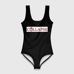 Купальник-боди 3D женский Collapse, цвет: 3D-принт