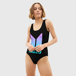 Купальник-боди 3D женский Isuzu neon steel, цвет: 3D-принт — фото 2