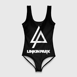 Купальник-боди 3D женский Linkin park logo brend music, цвет: 3D-принт