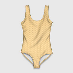 Женский купальник-боди Паттерн сетчатый чашуйчетый