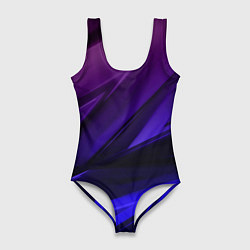 Женский купальник-боди Абстракция из градиента и линий