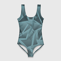 Женский купальник-боди Абстракция разбитое стекло