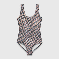 Женский купальник-боди Кожаный принт