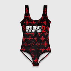 Купальник-боди 3D женский Red dead redemption x farcry pattern, цвет: 3D-принт