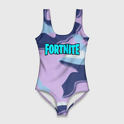 Купальник-боди 3D женский Fortnite camo steel, цвет: 3D-принт