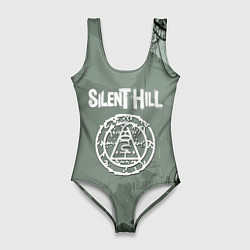 Купальник-боди 3D женский Silent hill тёмная материя, цвет: 3D-принт