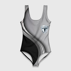 Женский купальник-боди Tesla carbon metal