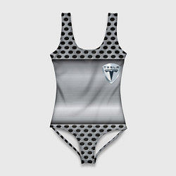 Женский купальник-боди Tesla металлическая сетка