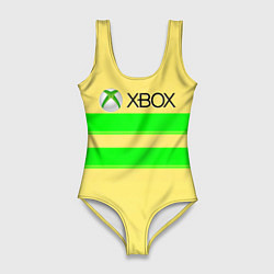Купальник-боди 3D женский Xbox line abstract, цвет: 3D-принт