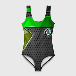 Женский купальник-боди Skoda metal auto