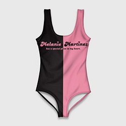 Купальник-боди 3D женский Melanie Martinez is in my heart, цвет: 3D-принт