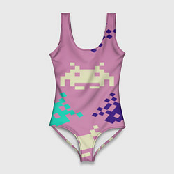 Женский купальник-боди Пиксели фильтр
