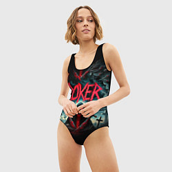 Купальник-боди 3D женский Roker - blood in the ground, цвет: 3D-принт — фото 2