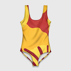 Женский купальник-боди Жаркий африканский паттерн