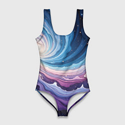 Женский купальник-боди Космическая волна