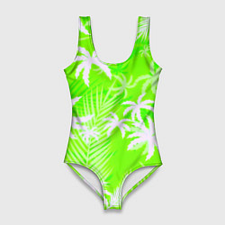 Женский купальник-боди Кислотные тропики