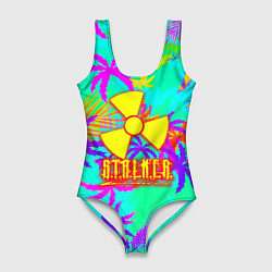 Купальник-боди 3D женский Stalker тропики из гта, цвет: 3D-принт