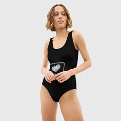 Купальник-боди 3D женский Cердешко, цвет: 3D-принт — фото 2