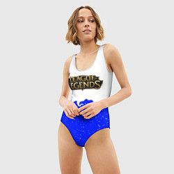 Купальник-боди 3D женский League of Legends ночь, цвет: 3D-принт — фото 2