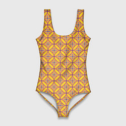 Женский купальник-боди Красочный орнамент в восточном стиле