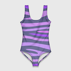Женский купальник-боди Лавандовые волны