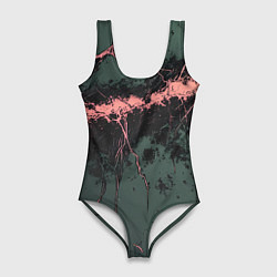 Женский купальник-боди Гранж потертая текстура