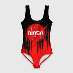Купальник-боди 3D женский Nasa краски текстура, цвет: 3D-принт