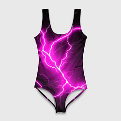 Купальник-боди 3D женский The color is pink and black, цвет: 3D-принт