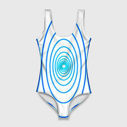 Женский купальник-боди Овалы с свечением