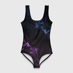 Женский купальник-боди Color black blue pink