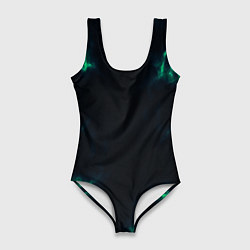 Женский купальник-боди The color is turquoise