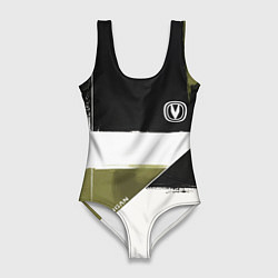 Купальник-боди 3D женский Changan логотип, цвет: 3D-принт