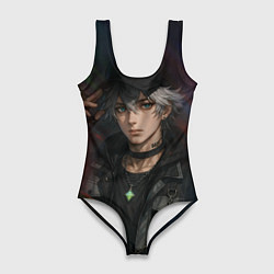 Женский купальник-боди Парень в кепке